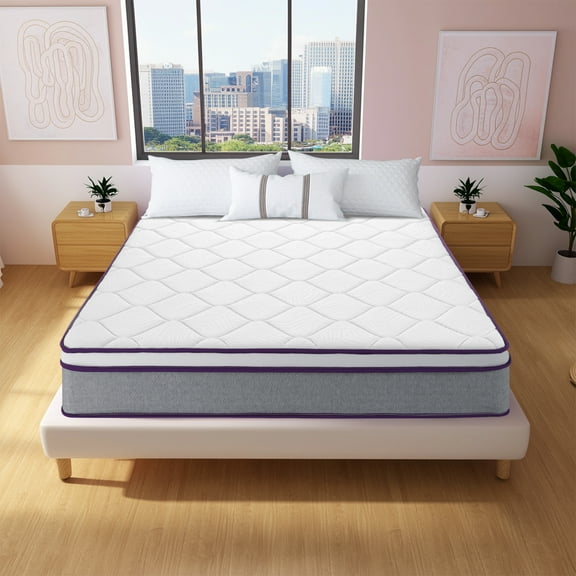 Twin Mattress,10 Inch Twin Size Mattresses Memory Foam Hybrid Mattress in a Box,with Provide Support and Improve Sleep Mattresses,Medium Firm,CertiPUR-US