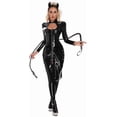 thumbnail image 2 of Sexy Lingerie Women Erotic Babydoll Clubwear Plus Size Open Mini Dress Black M, 2 of 5