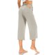 thumbnail image 3 of MKLEKYY Leggings deportivos para mujer, pantalones casuales de verano para mujer, pantalones casuales de pierna recta para uso diario, pantalones de color sólido, pantalones deportivos con bolsillos, 3 of 4