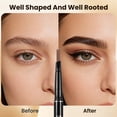 thumbnail image 3 of Eyebrow Pencil, 3 Pcs Dual-Ended Waterproof Professional Makeup Micro Brow Pencil, Define Shape & Fill Brows, 3 of 7