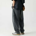 thumbnail image 5 of UFOUND Men Outdoor Casual Lightweight Cargo Pants Buckle Belt Long Pants Micro Loose Pants Versatile Trousers Streetwear, 5 of 7