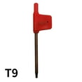 thumbnail image 2 of 10× Small Torx screwdriver T Wrench Red Flag Type Spanner Key Screwdriver T5-T20, 2 of 7