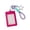 Hot Pink, variant on Star Glamour Card Holders for Students - Cute 3-Inch Photo Case, Leather ID Badge Holder with Double Card Slots, Lightweight & Portable for , Office, and Daily Use Blue