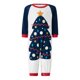 thumbnail image 2 of Pijama navideño familiar con estampado de árbol, cuello redondo clásico a juego, estilo casual, ropa de vacaciones., 2 of 8