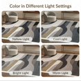 thumbnail image 7 of ODIKA 6'x9' Washable Area Rug Dirt Trapper Abstract Herringbone Minimalist Stripe Frame Trapping for Dining Room, Under Table, Office Décor, Non-Slip Chair-Friendly, 7 of 7