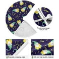thumbnail image 2 of SKYSONIC Christmas Christmas Tree Skirt Home Decoration Large Round Christmas Tree Skirt for Holiday Party Home Christmas Day Ornaments 35.4 Inch, 2 of 6