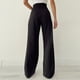 thumbnail image 2 of Pantalones de pierna ancha para mujer, pantalones de pierna ancha con cinturón ancho y recto largo para mujer, pantalones de cintura alta con parte delantera plisada, calidad en la que puedes confiar, 2 of 5