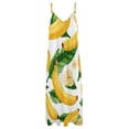 thumbnail image 6 of Banana Drawing Sleeveless Dress Women's Evening Dress Womans Clothing, 6 of 9