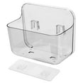 thumbnail image 2 of PULLIMORE Wall Mount Organizer Shelf - Clear Plastic Storage with Drain Holes (Medium), 2 of 7
