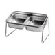 thumbnail image 5 of Comedero elevado para gatos con soporte, de acero inoxidable, inclinado, para mascotas, para gatos de interior y cachorros., 5 of 8
