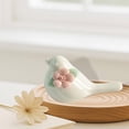 thumbnail image 5 of kowaku Ceramic Bird Statue Home Decoration Modern Styles Artcrafts Decorative Ornament Bird Figurine for Micro Landscape Accessories pink flower, 5 of 9