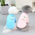 thumbnail image 4 of SPRING PARK Pet Dog Clothes Knitwear Cartoon Dog Pattern Dog Coral Fleece Sweatshirt Soft Warm Pup Dogs Shirt Winter Puppy Sweater for Dogs, 4 of 7