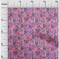 thumbnail image 1 of oneOone Cotton Poplin Pink Fabric Batik Dress Material Fabric Print Fabric By The Yard 42 Inch Wide - B0, 1 of 4