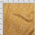 thumbnail image 3 of oneOone Georgette Viscose Orange Fabric Jacobean Silhouette Flower Sewing Fabric By The Yard Printed Diy Clothing Sewing Supplies 42 Inch Wide, 3 of 4