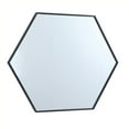 thumbnail image 6 of Metal frame hexagon mirror 30 inch in Black, 6 of 13