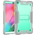 thumbnail image 4 of Dteck Galaxy Tab A 10.1 2019 Case with Screen Protector, Heavy 3 IN 1 Rugged Shockproof Case Kickstand Protective Cover for Samsung Galaxy Tab A 10.1 2019 release SM-T510 T515, Green, 4 of 9