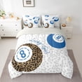 thumbnail image 2 of Castle Fairy Billiards Print Bedding Comforter Set,Snooker Sport Queen Bedding Sets, 2 of 8