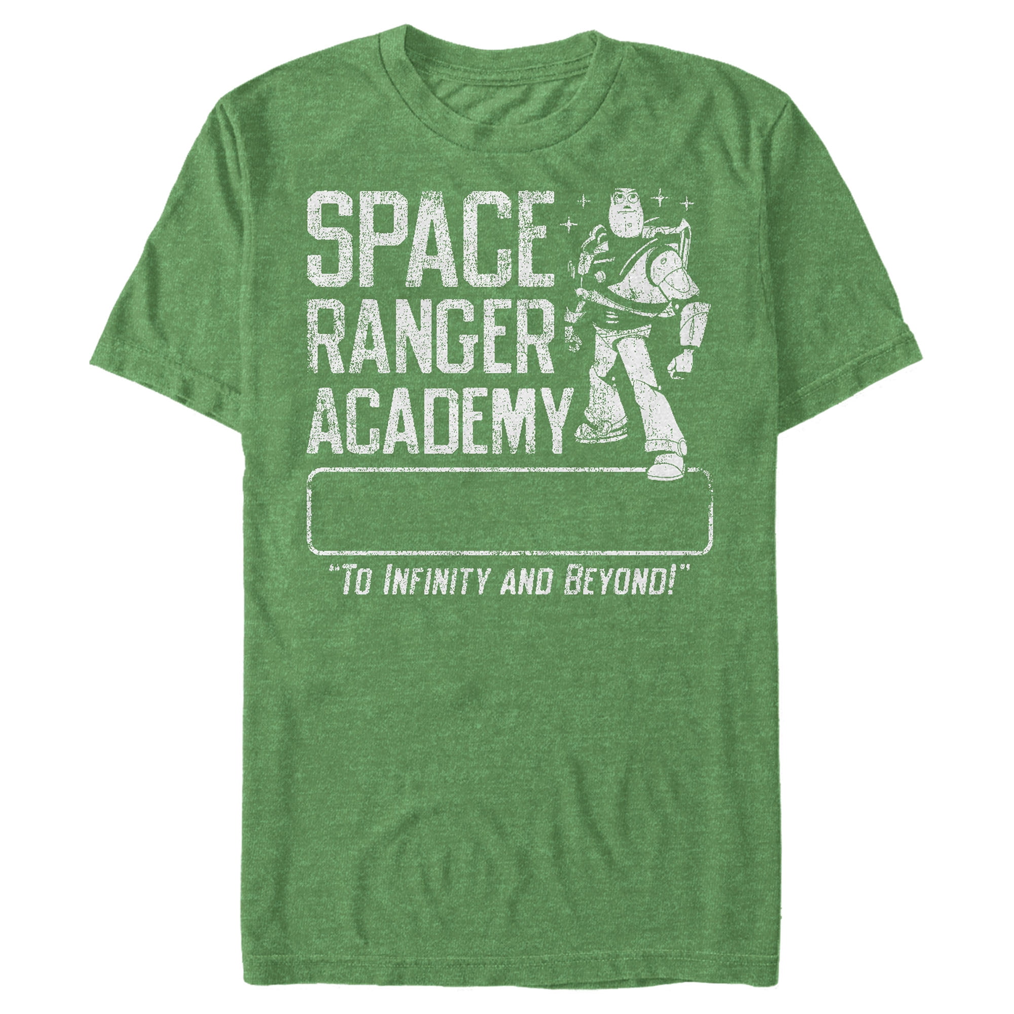Men's Toy Story Buzz Lightyear Ranger Academy  Graphic Tee Kelly Heather 3X Large