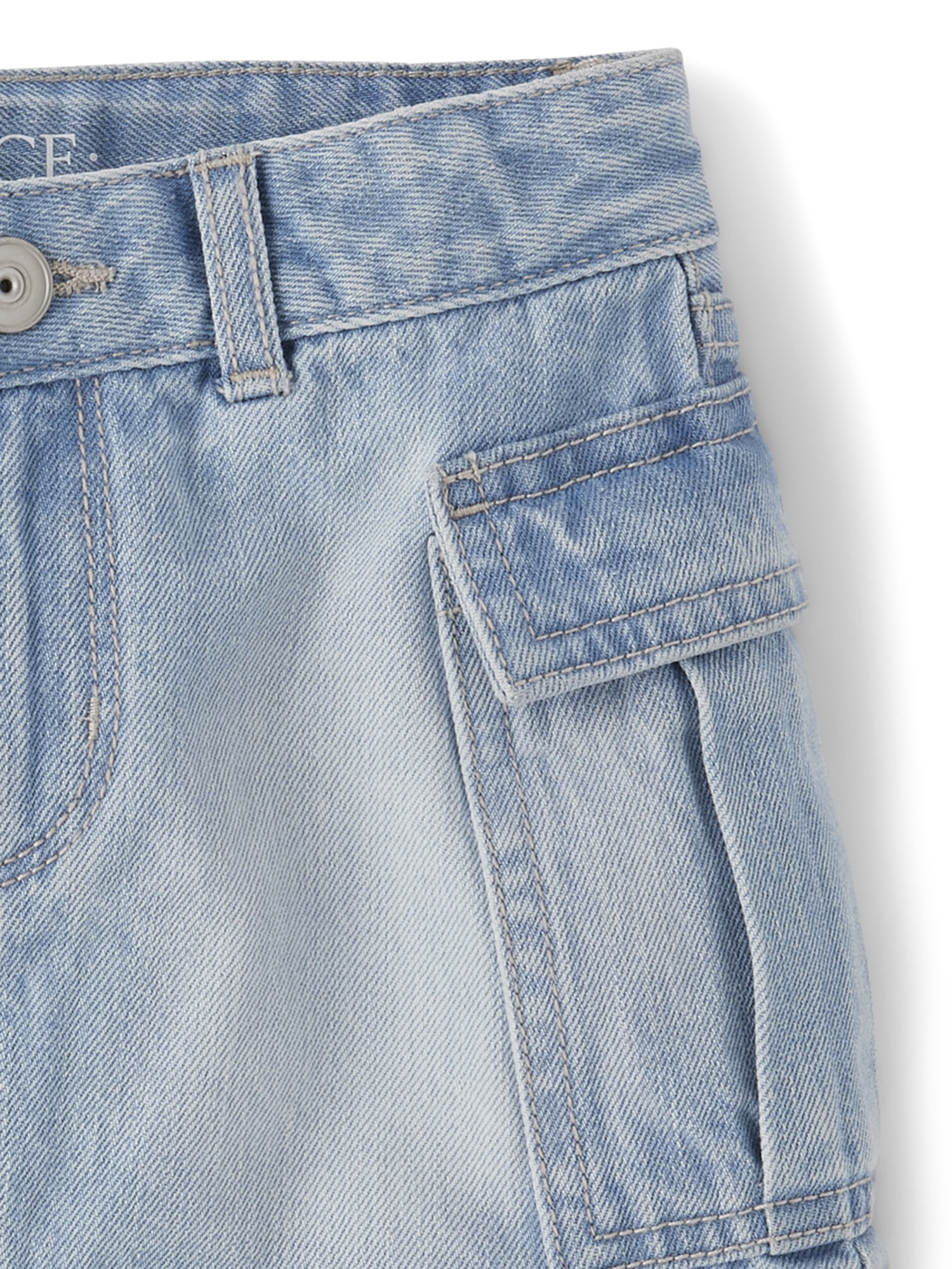 The Children's Place Girls Denim Cargo Pocket Skirt, Sizes 4-16