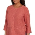 thumbnail image 4 of Alfred Dunner Womens Embellished Spliced Solid Top, 4 of 4