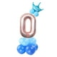 thumbnail image 1 of sweethay 32 pulgadas 1 2 3 4 5 6 7 8 9 de dígitos de oro rosa globos de papel de aluminio boda cumpleaños Baby Shower fiesta decoración Kits de decoración para fiestas azul número 0 sweethay HA002851-11, 1 of 1