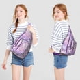 thumbnail image 2 of Tropical Butterfly Sling Backpack – Artistic & Fashionable Crossbody Shoulder Bag, MultiLayer Storage for Outdoor Adventures, Commuting & Photography, 2 of 4
