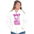 thumbnail image 4 of Betty Boop Not Your Babe Biker Zip Hoodie Sweatshirt Women Brisco Brands S, 4 of 5
