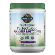 Garden of Life Raw Organic Alkalizer & Detoxifier Green Superfood Powder, Lemon Ginger, 9.94oz