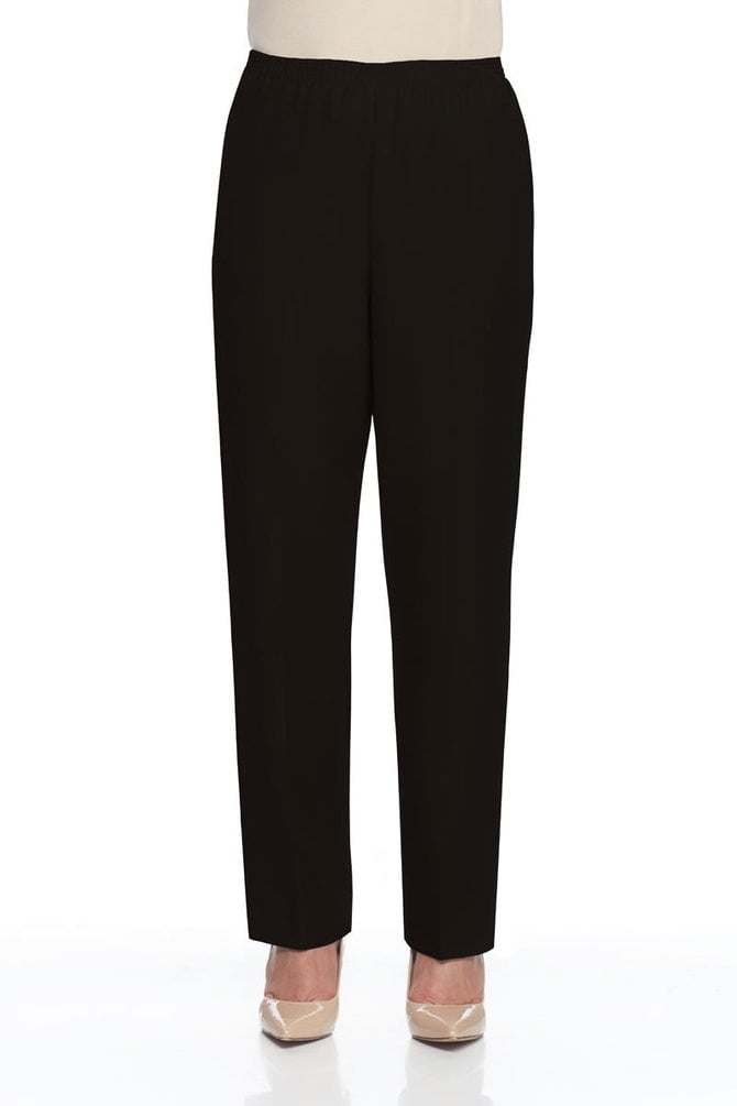 Alfred Dunner - Alfred Dunner Women's Proportioned Pull-On Pants ...
