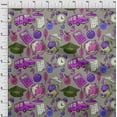 thumbnail image 4 of oneOone Cotton Cambric Purple Fabric Kids Quilting Supplies Print Sewing Fabric By The Yard 42 Inch Wide, 4 of 4