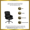 thumbnail image 3 of High Back Black LeatherSoft OverStuffed Swivel Ergonomic Office Chair with Arms, 3 of 11