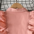 thumbnail image 6 of Vividxx Dress For Girls Kids Double Breasted Trench Coat For Girls Elegant Long Sleeve Ruffle Fall Outerwear With Waist Tie For Toddler 5-6 Years, 6 of 9