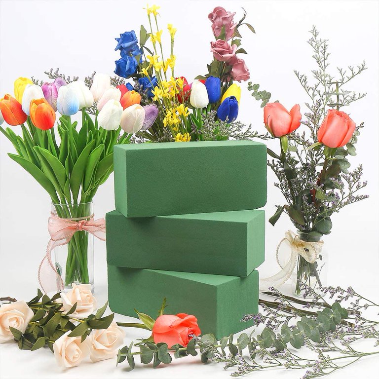 10PCS Floral Foam Bricks,Florist Styrofoam Green Wet Blocks Supplies for  Flower Arrangement DIY Craft Home Decoration