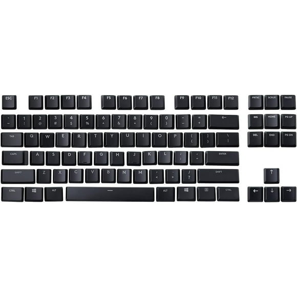 A Full Set 87 keycaps Replacement for Logitech G813/G815/G913/G915 TKL RGB Mechanical Gaming Keyboard (Black 87