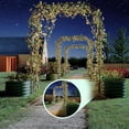 thumbnail image 4 of Bingirl Galvanized Vertical Garden Kit: Tall Arch Trellis + Raised Planter Boxes (Green), 4 of 6