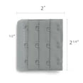 thumbnail image 3 of INSPIRE CHIC Lady 3 Row 3 Hooks Spandex Stretch Underwear Bra Strap Back Band Extension Extender Gray, 3 of 5