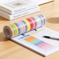 thumbnail image 5 of 20-Color Washi Tape Set, Decorative Masking Tape for Journaling, Scrapbooking, Gift Wrapping, Craft DIY, 1.5cm Thick Premium Paper Tape，20 Rolls,0.6in * 110yd, 5 of 7