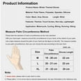 thumbnail image 2 of WEISIPU Women Men Winter Warm Gloves Non-Slip Touch Screen Mittens Windproof Exercise Gloves for Cycling Running, 2 of 7