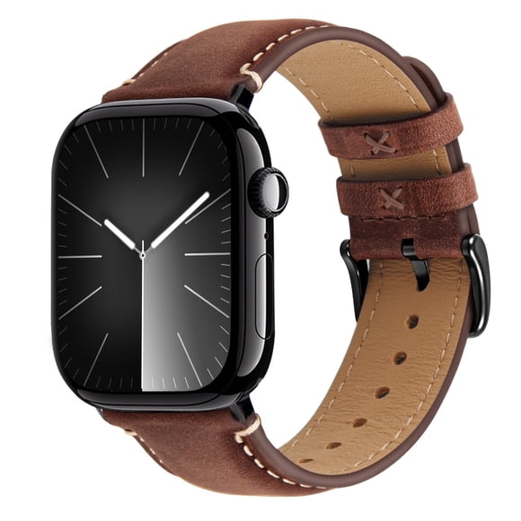 Correas de piel compatibles con Apple Watch de 44 mm para hombre