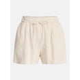 thumbnail image 6 of Time and Tru Women's Linen Blend Shorts, Sizes XS-XXXL, 6 of 6
