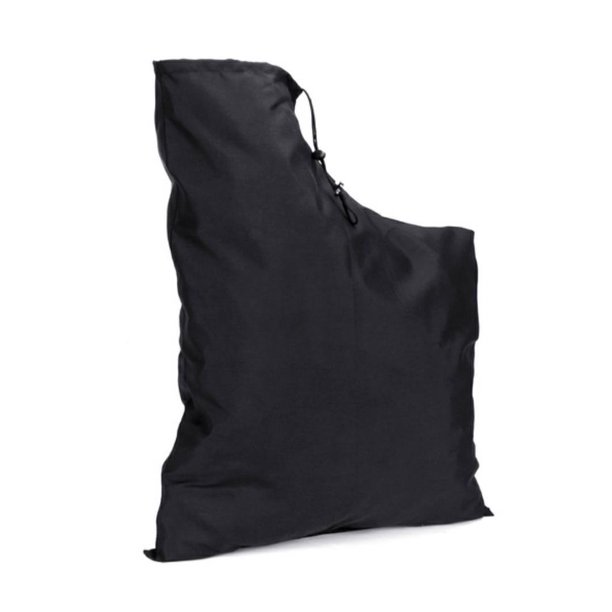 Bolsa para soplador de hojas de 23 x 17 pulgadas, bolsa de repuesto para soplador de hojas, bolsa de vacío para soplador de hojas con cremallera y correa para el hombro (1, negro)