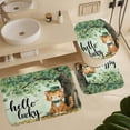 thumbnail image 6 of Shower Curtain Sets 4 Piece Non-Slip Rugs And Toilet Mat Lid Rug Accessories Cat Shamrock Spring Tree Waterproof Fabric Bath Curtains St Patricks Day Decor for Bathroom Decor Sets, 6 of 8
