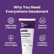 Everywhere Deodorant with Probiotics - Aluminum-Free, Naturally Absorbs Moisture, Fights Odor & Bacteria, Skin-Improving Formula, Berry Scent