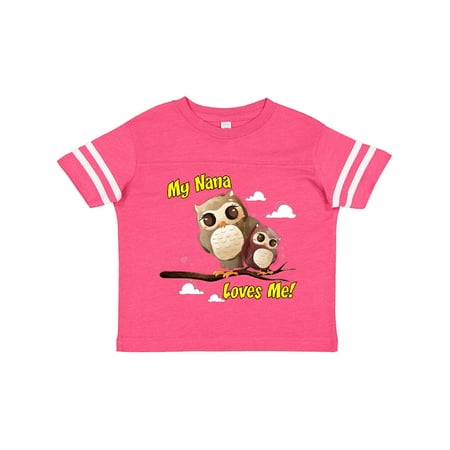 

Inktastic My Nana Loves Me Owl Gift Toddler Boy or Toddler Girl T-Shirt