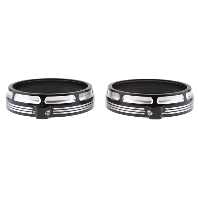 2 Piezas de lámpara antiniebla Auxiliar Cola de 4.5 pulgadas Adorno de Visera Decorativa para Luces de motocicleta