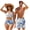Blue Golden Marble, variant on Matching Swimsuits for Couples Blue Golden Marble Bikini Sets for Women Sexy Cross Front Swimwear or Mens Beach Shorts 2 Piece Bathing Suit Family Bathing Suits Matching Sets