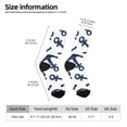 thumbnail image 2 of Vsdgher Navy Blue Anchor Crew Socks for Men & Women, Breathable Casual Athletic Ankle Socks, 2 of 6