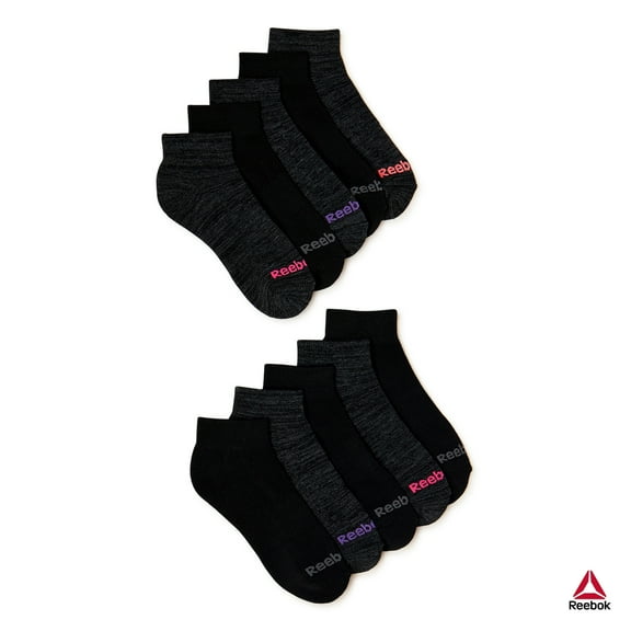 Reebok Women's Pro Series Cushion Ankle Socks, 10-Pack