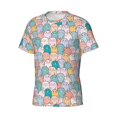 thumbnail image 5 of Vsdgher Colorful Cute Pig Print Men's Dry Fit Mesh Athletic Shirts Moisture Wicking Tennis T-Shirt Tops, 5 of 9