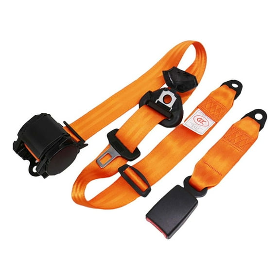 B 3-Point Car Seat Belt, Orange